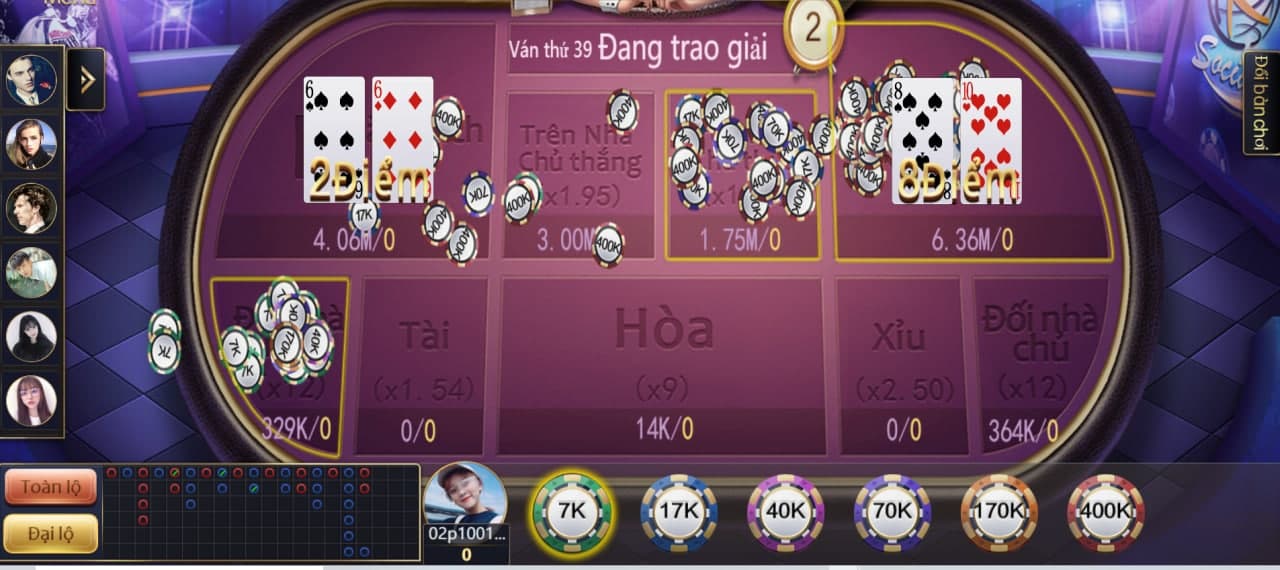 phòng chơi baccarat cfun68 club