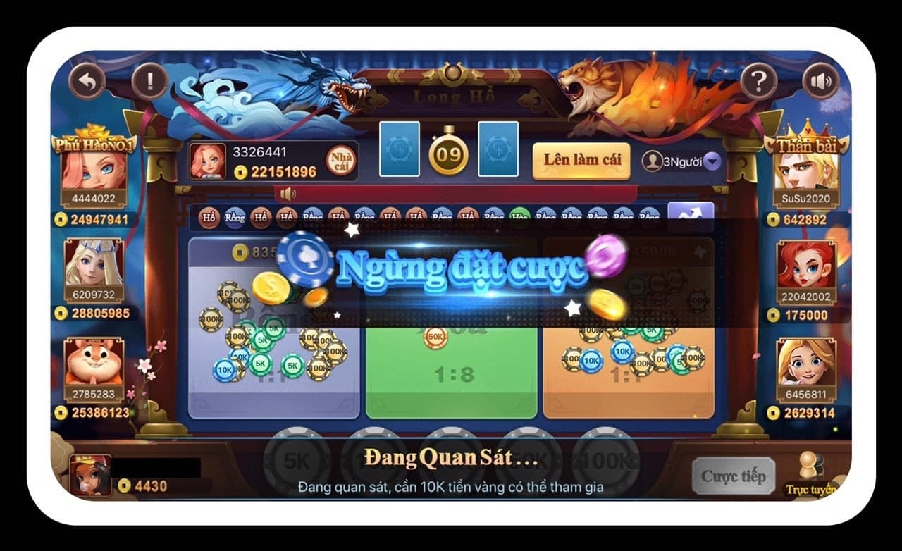 rồng hổ cfun68 club 