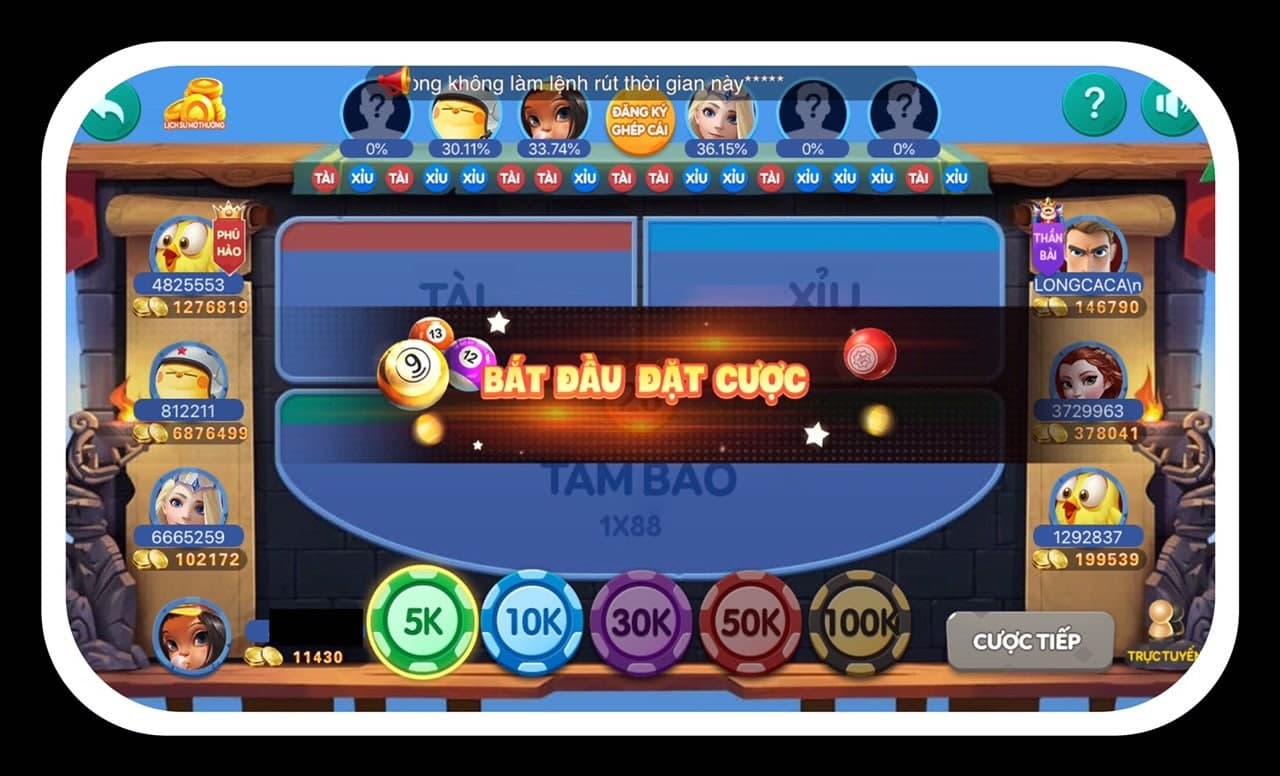 chơi game tài xỉu cfun