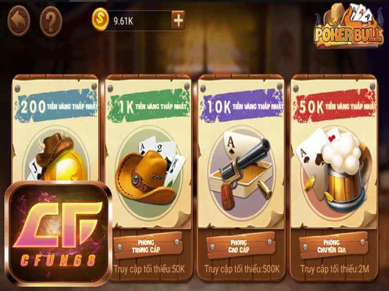 Hướng dẫn cách chơi Poker Bull thành thạo, tăng cơ hội thắng lớn tại Cfun 